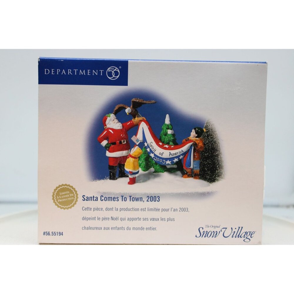 Dept 56 Snow Village - Santa Comes to Town, 2003